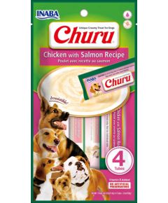 INABA Churu Chicken with salmon - dog treat - 4x14 g