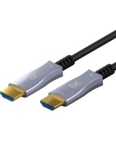 Kabelis HDMI-HDMI 40 m (HDMI 2.1) optiskais hibrīds 8K @ 60 Hz/ 4K @ 120 Hz Goobay