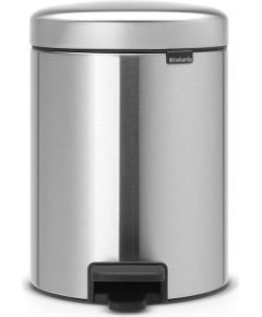 BRABANTIA atkritumu tvertne ar pedāli NewIcon, 5 l, Matt Steel - 112645