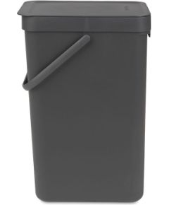 BRABANTIA atkritumu tvertne Sort &amp; Go, 16 l, grey - 109966