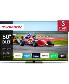 TV Set THOMSON 50" 4K Smart QLED 3840x2160 Wireless LAN Bluetooth Google TV Black 50QG7C14