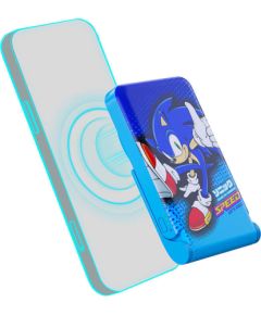 Magnetic powerbank OTL 5000 mAh, USB-C 15W, Sonic The Hedgehoh with stand (blue)