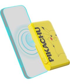 Magnetic powerbank OTL 5000 mAh, USB-C 15W, Pokemon Pikatchu with stand (yellow)