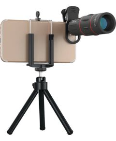 APEXEL APL-T18ZJ 18X camera lens with tripod (black)