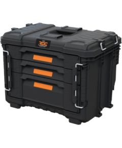 Keter Instrumentu kaste ar 3 atvilktnēm ROC Pro Gear 3 Drawers Unit XL 56,5x37,5x41,3cm