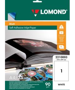 Lomond Self Adhesive Inkjet Photo Paper Matte A4, 25 sheets