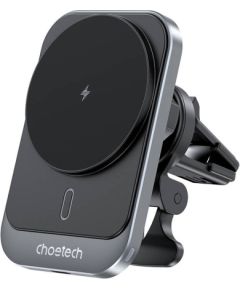 Magnetic car holder witch charger Choetech T206-F, 15W (black)