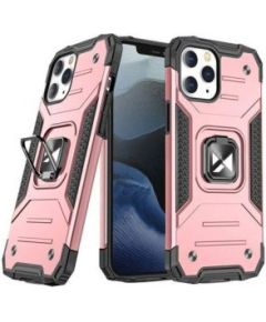 Wozinsky Apple  iPhone 13 rose Ring Armor Case Kickstand Tough Rugged Cover Pink