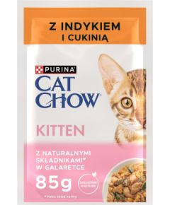 PURINA Cat Chow Kitten Turkey and Zucchini - wet cat food - 4 x 85g