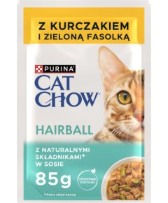 PURINA Cat Chow Hairball Chicken and Beans - wet cat food - 4 x 85g