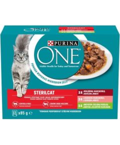 PURINA One Sterilcat mix flavours - wet cat food - 12 x 85g