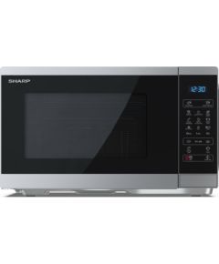 Sharp YC-MG252AE-S microwave Countertop Grill microwave 25 L 900 W Black, Silver