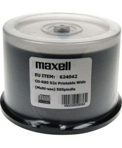 MAXELL CD-R 700MB 52x80 min, spindel, płyta do nadruku