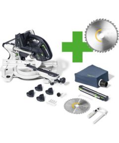 Leņķzāģis Festool KAPEX KSC 60 EB-Basic Mt Edt; 2x18 V (bez akumulatora un lādētāja)