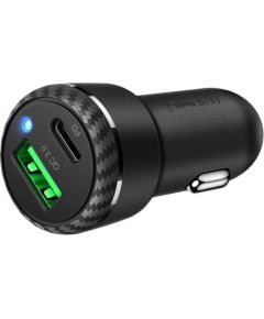 Mcdodo CC-5970 car charger, USB + USB-C 38W (black)