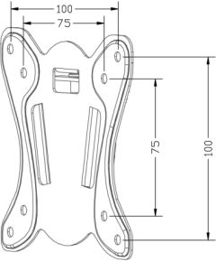 Maclean MC-715A TV Mount, TV Holder, Max VESA 100x100, 13-27", 25kg