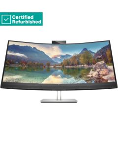 RENEW SILVER HP E34m G4 Curved Conferencing Monitor - 34" 3440x1440 WQHD 400-nit 75Hz AG, Curved, VA, USB-C(65W)/HDMI/DisplayPort, 4x USB, speakers, webcam, RJ-45 LAN, height adjustable/tilt/swivel, 1 years / 40Z26AAR#ABU