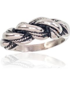 Серебряное кольцо #2101653(POx-Bk), Серебро 925°, оксид (покрытие), Размер: 21, 5.3 гр.