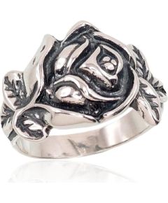 Серебряное кольцо #2101398(POx-Bk), Серебро 925°, оксид (покрытие), Размер: 21, 4.4 гр.