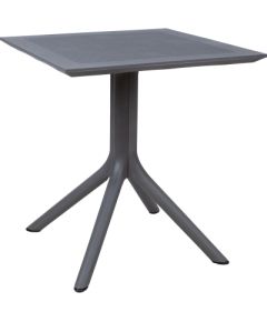 Table DURIAN 70x70xH75cm, grey plastic