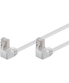 Goobay Kabelis UTP CAT5e LAN ar 2xRJ45 savienojumiem 90° leņķī 2.0m