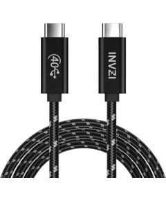 Cable USB-C / USB4.0, INVZI, INVUSB4, Gen3, 240W, 40Gbps, 2m (black)