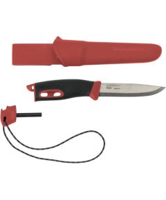 Morakniv Outdoor sports knife Companion spark (S), 104mm, red, with fire starter