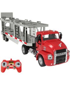 Remote-controlled truck 1:26 Double Eagle (red) (Car Transporter) E583-003