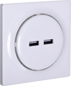 Fibaro Walli N socket-outlet 2x USB White