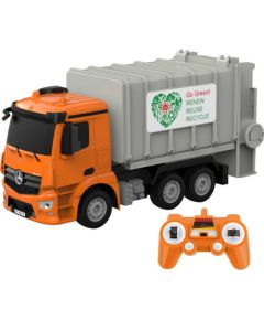 Remote control RC garbage truck 1:26 Double Eagle ( orange) Mercedes-Benz Antos E676-003