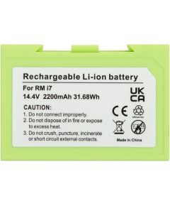 Extradigital Battery for IROBOT Roomba i7, 14.4V, 2.2Ah, Li-ion