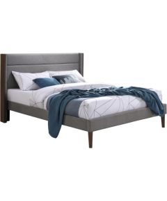 Bed TEXAS with mattress HARMONY DELUX 160x200cm, grey