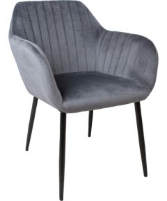 Chair EVELIN grey velvet