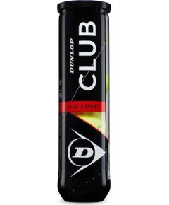 Tennis balls Dunlop CLUB ALL COURt LowerMid 4-tube ITF