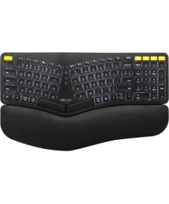 Delux GM902PRO Ergonomic Bezvadu Klaviatūra