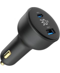 Auto lādētājs Gembird 2-port USB Car Fast Charger 30W Black