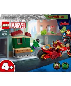 LEGO Marvel Iron Man z motocyklem i Hulk (76287)