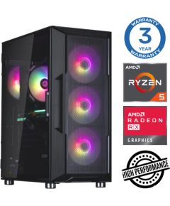 INTOP Ryzen 5 5500 16GB 500SSD M.2 NVME RX580 8GB no-OS