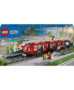 LEGO City 60423 Downtown Streetcar and Station Pilsētas tramvajs un stacija