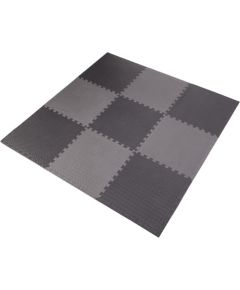 Sports equipment puzzle mat dark grey 9 pieces HMS MP12