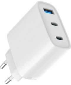 Evelatus   45W Max Fast Charger EU USB-C1/USB-C1/USB-A White