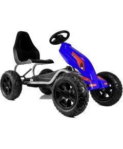 Lean Cars Pedal Gokart B012 Inflatable Wheels Blue