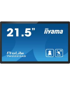 Monitor iiyama iiyama ProLite TW2223AS-B2 monitor komputerowy 54,6 cm (21.5") Full HD Ekran dotykowy Czarny