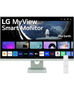 Monitor LG LG MT IPS LED 27" 27SR50F - IPS panel, SMART, 1920x1080, 2xHDMI, 2x USB, repro, webOS, nazelenala barva