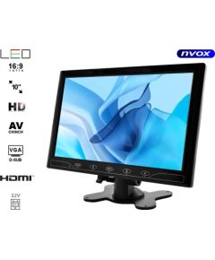 Monitor Nvox Monitor led 10cali cali hd z hdmi vga av 12v 230v