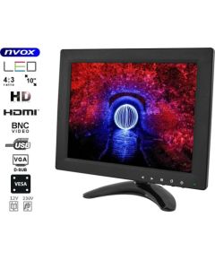 Monitor Nvox Monitor LCD 10cali cali LED VGA HDMI AV USB BNC 12V 230V... (NVOX PC105VHB)