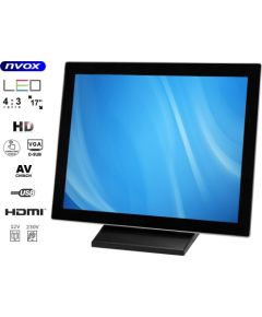 Monitor Nvox Monitor dotykowy led 17cali vga hdmi 12v 230v