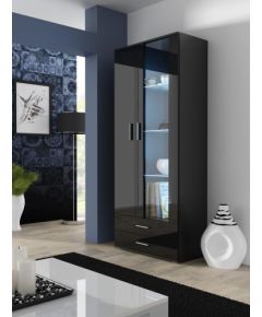 Cama Meble Cama display cabinet SOHO S6 2D2S black/black gloss