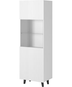 Cama Meble Display cabinet PAFOS 60x40x182 cm white matt