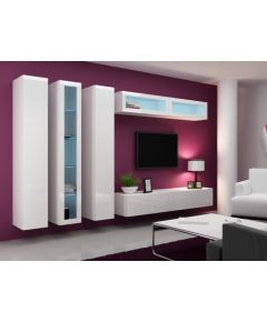 Cama Meble Cama Glass-case VIGO '180' 180/40/30 white/white gloss